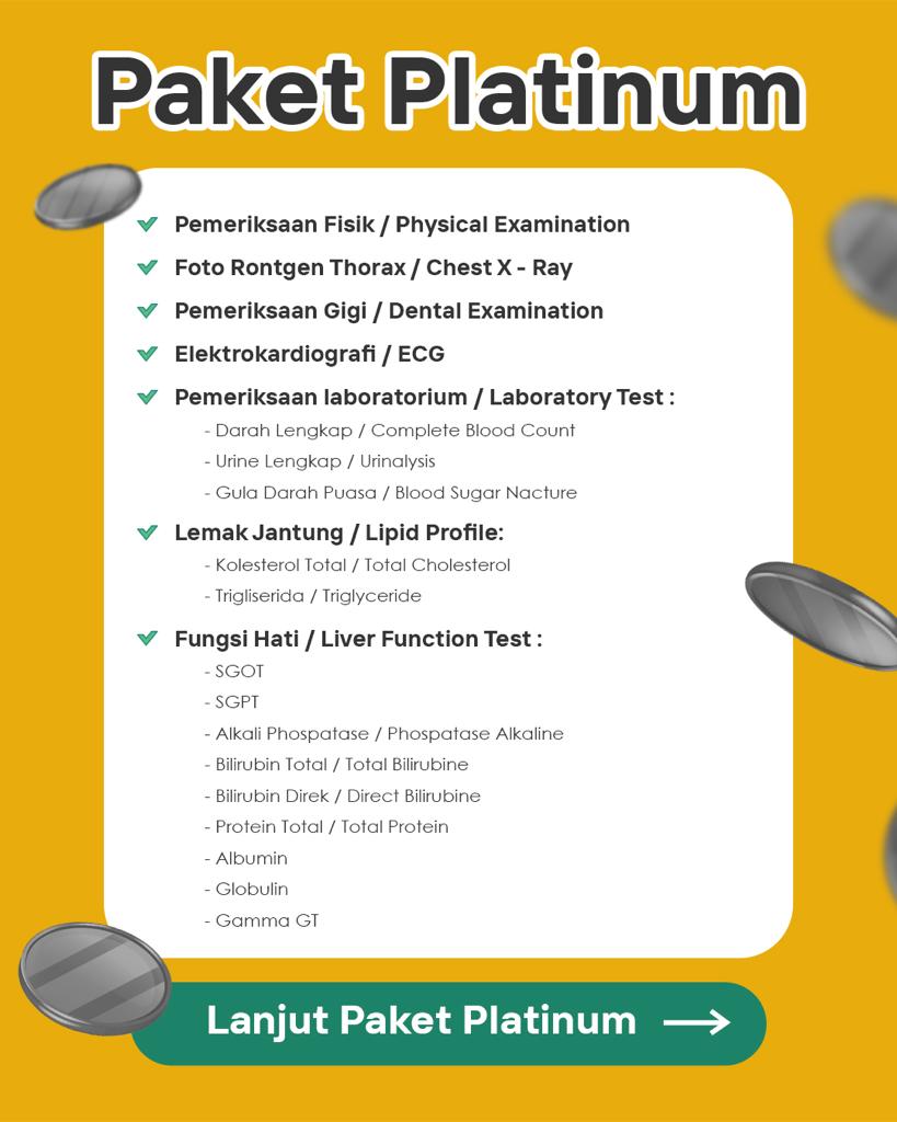 Package Medical Checkup 2023 Platinum