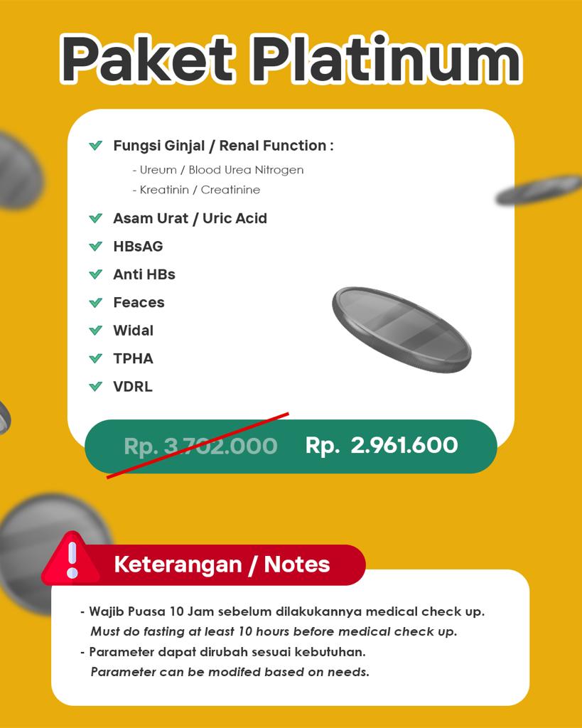 Package Medical Checkup 2023 Platinum
